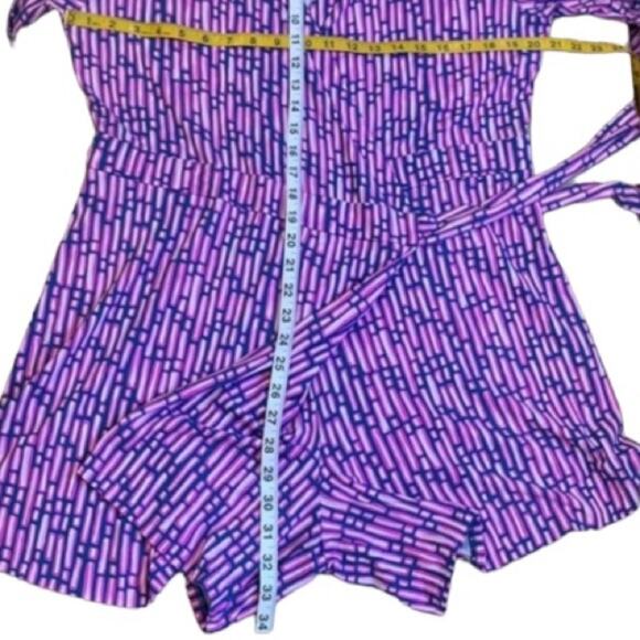 Lilly Pulitzer XL Romper Wrap Skirt Shorts XL Karlie Skort Preppy Vacation Dress - Picture 9 of 12